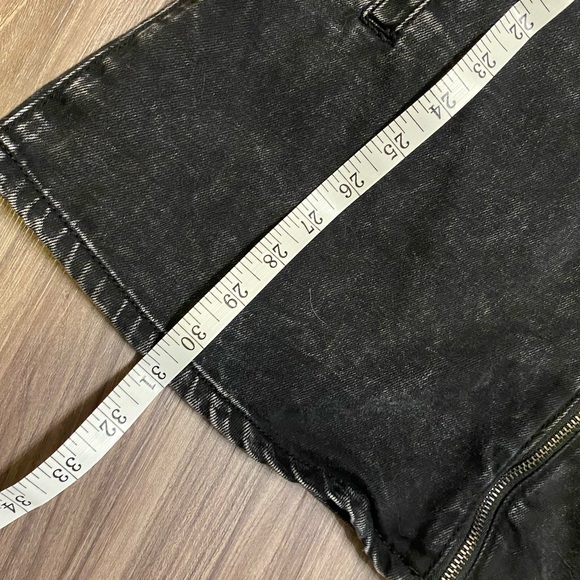 Black Denim Overall Mini-Skirt Dress - Picture 7 of 7